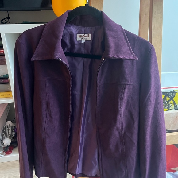 Purple zip up jacket - Picture 3 of 3